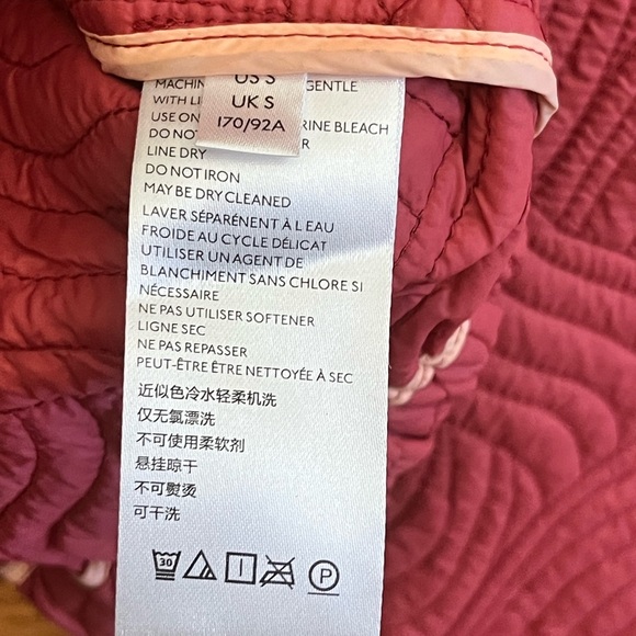 Anthropologie Quilted Pink Bomber Jacket - Picture 4 of 5